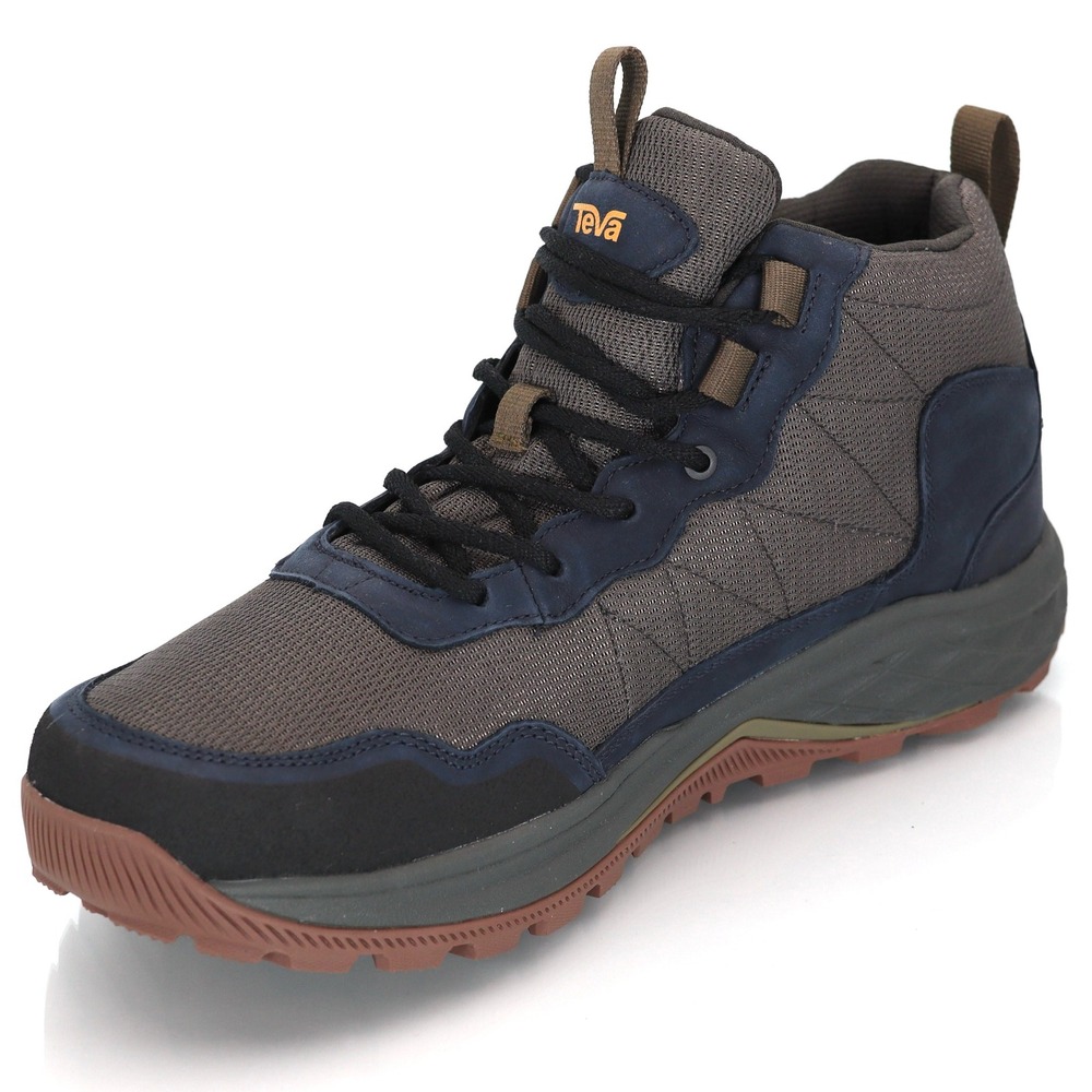 Teva Ridgeview Mid NEW Hiking Boots Mens 11 Blue Brown Waterproof Hiking Outdoor - Picture 3 of 11